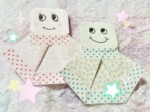 てるてる坊主　作り方　折り紙　おりがみ　オリガミ　折紙　かわいい　可愛い　カワイイ　顔　折り方　おり方　簡単　かんたん